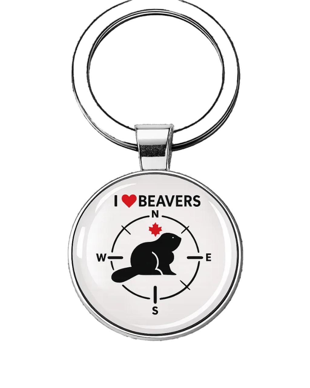 I ❤️ BEAVERS KEYCHAIN