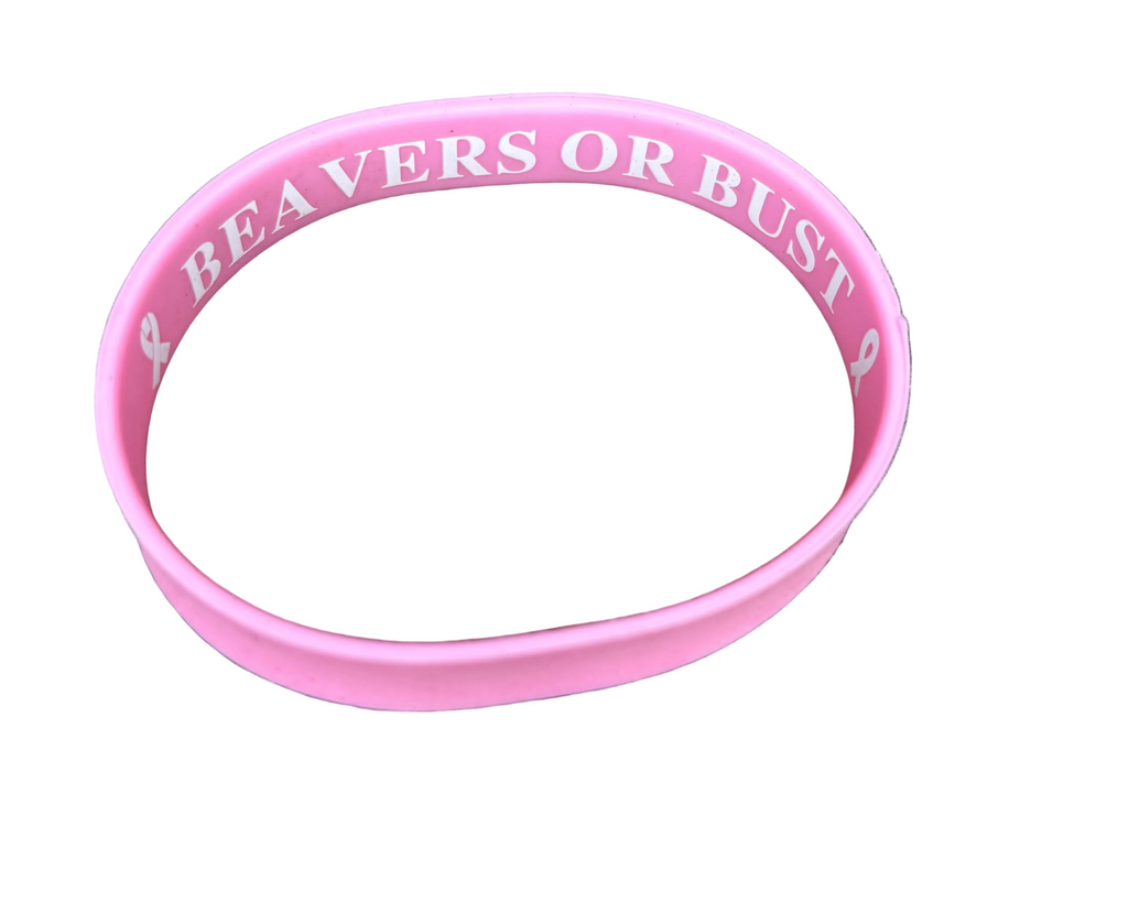 🎀 Beavers or Bust - Breast Cancer Awareness Wristbands